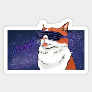 Dazzling cat Sticker